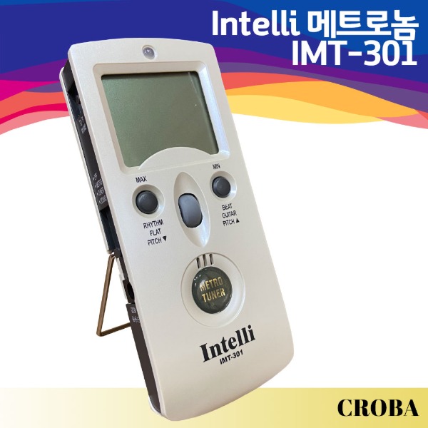 인텔리 IMT-301 메트로놈 5in1 튜너 박자기 온도계 습도계
